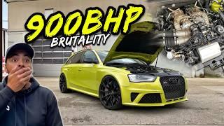 *WARNING* THIS 904BHP AUDI RS4 HAS A INSANE ENGINE CONVERSION!