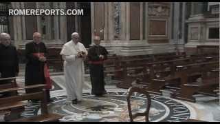 First day as Pope: Francis I goes out to the city, to pray in the Basilica of St. Mary Major