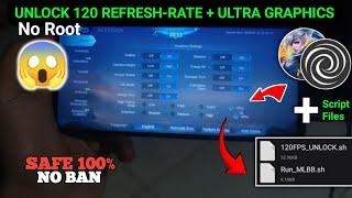 How to Unlock 120FPS Refresh Rate in Mobile legends with Brevent in just 1 Tap  | Easy to Unlock