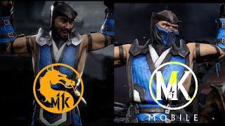 MORTAL KOMBAT 11 vs MK Mobile - SUB-ZERO all moves & Fatal Blow, Friendship Side-by-side Comparison.