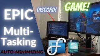 How to fix game minimizing when using second screen