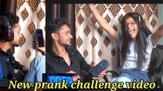 New prank challenge video @skyt3791  Harshit prank tv