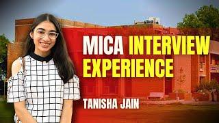 MICA Interview Experience | MBA Interview Questions & Answers Ft. Tanisha Jain (MICA Student)