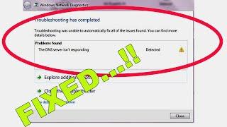 How To Fix DNS Server Is Not Responding Error In Windows 7/8/10 | SP SKYWARDS