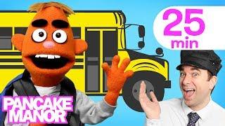 Wheels on the Bus + More Songs for Kids | Pancake Manor