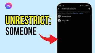 How to Unrestricted Someone on Messenger 2024