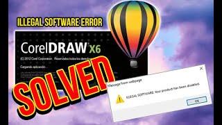 Coral Draw X6 Illegal Software Error | Windows 10 | Urdu/Hindi with English Subtitle