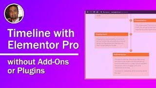 Create Timeline Info on WordPress with Elementor Pro without Add-ons or Plugins