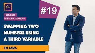 Swapping two numbers using a third variable in Java | Java programming tutorial | ABC