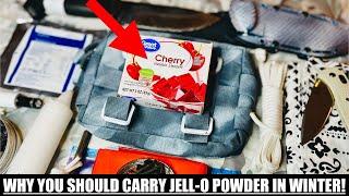 Winter Survival EDC! Why You Should Carry Jell-O Packets In The Winter!