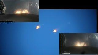 [SpaceX Falcon Heavy Launch to Landing Footage-Astronomy Live]-Stabilized w/ onboard camera view