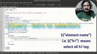 jQuery intro to selectors