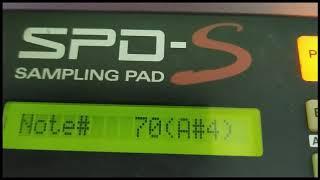 Identificando las notas midi en el spds en cada pad