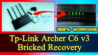 How to Tp-Link Archer C6 v3 bricked / UnBrick recovery | Tp link archer c6 v3 tutorial