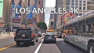 Driving Downtown - Los Angeles 4K - USA