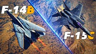 Beyond Visual Range | F-14B Tomcat Vs F-15C Eagle | Digital Combat Simulator | DCS |