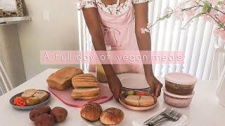 Cook with Me | Full Day of Vegan Meals | Homemaking | Black Homemaker