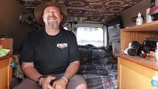 Van Tour of a Couple Living Cheap in a Cargo Van