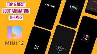 Top 5 Best MIUI 12 Themes with Boot animation 2021 | ROG 2 Oneplus And Samsung Boot animation Themes