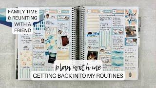 PLAN WITH ME | getting back into my routines  | #makselifeplanner | july 8-14