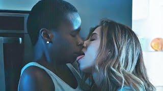 Interracial Lesbian Kiss Scene