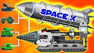 SpaceX Falcon Heavy (Elon Musk) vs GI JOE2 RETALIATION | Arena Tank Cartoon