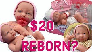 $20 Reborn Baby?? Cheap Realistic Baby Doll Review | Berenguer JC Toys Newborn Doll