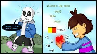 Sans helps Frisk?【 Undertale Animation】Undertale Comic dubs Compilation