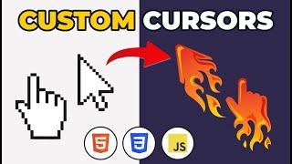 EASY CUSTOM CURSORS in HTML, CSS & JavaScript