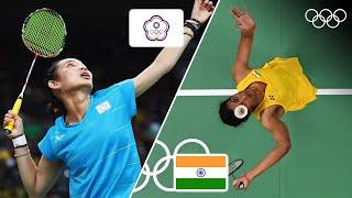 PV Sindhu vs. Tai Tzu-Ying (TPE) Women's Badminton Round of 16 at Rio 2016!