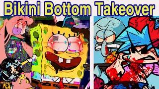 Friday Night Funkin' VS Bikini Bottom Takeover | Spongebob Corrupted FULL WEEKS (FNF Mod)