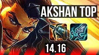 AKSHAN vs AATROX (TOP) | Rank 1 Akshan, Rank 3, 11/1/6, 67% winrate | EUW Challenger | 14.16