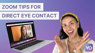 Zoom tips for direct eye contact