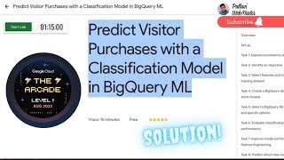 Predicting Visitor Purchases with a Classification Model in BigQuery ML #gsp229 #pallaviwebmaster