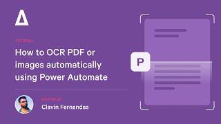 How to OCR PDF or images using Power Automate