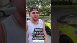 A fan of 6ix9ine is happy to be able too ride with him in his Lambo! #shorts