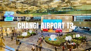 [4K] Singapore Changi Airport Terminal 3 Walking Tour