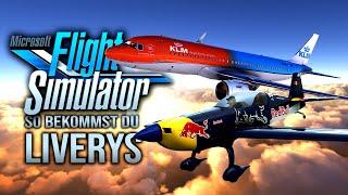 FLIGHT SIMULATOR 2020 - So bekommst du Custom Liveries! | Livery Mega Pack MSFS2020