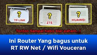 Alat ROUTER Yang bagus Untuk Akses Ponit RT RW Net / Wifi Vouceran Mikrotik, Anti Lelet Lelet