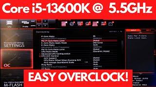 How to overclock Intel's awesome Core i5-13600K to 5.5GHz!