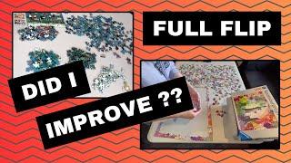 Did I Improve My Full Flip Technique?? A Speed Puzzling Compilation #puzzle #jigsawpuzzle