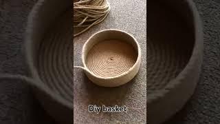 diy juetbasket............. #basket #diybasket..#diy #macrame #craft #music