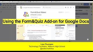 Converting your Google Doc to a Forms Quiz