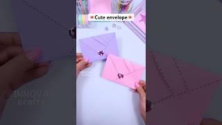 DIY envelope  Paper crafts / Cute gift ideas #diy #craft #art #papercraft #origami #innovacrafts