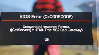 Fixed dayz bios error ( 0x0005000f ) | Dayz bios error today | Dayz unexpected response format