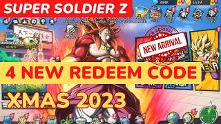 4 NEW REDEEM CODE. XMAS 2023 | SUPER SOLDIER Z