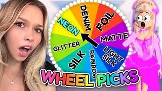 Wheel PICKS my MATERIAL in Dress to Impress