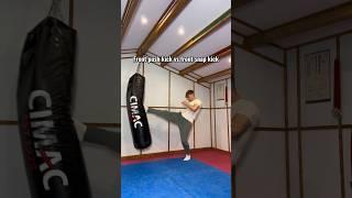 Front push kick vs front snap kick