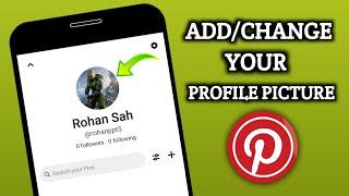 How To Change Pinterest Profile Picture On Mobile | How To Add Profile Picture On Pinterest App
