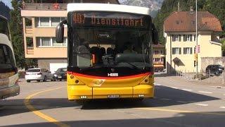 Mit dem Postauto durch die Alpen - Bristenstrasse Teil 1 der Busfahrt